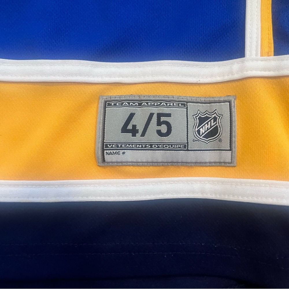 NHL St Louis Blues NHL Hockey Jersey TODDLER SIZE 4/5 - Picture 3 of 5